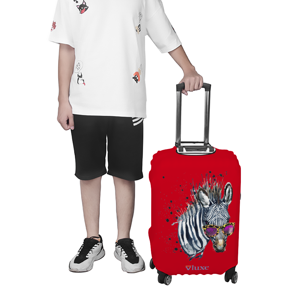 Elton Zebra Luggage Case Cover