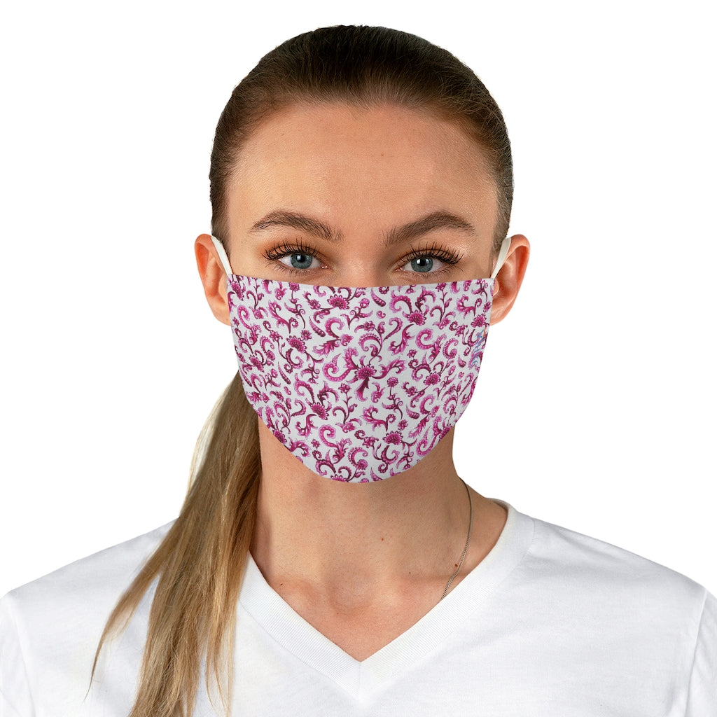 Tapestry Red Double Layer Fabric Face Mask from Vluxe by Lucky Nahum