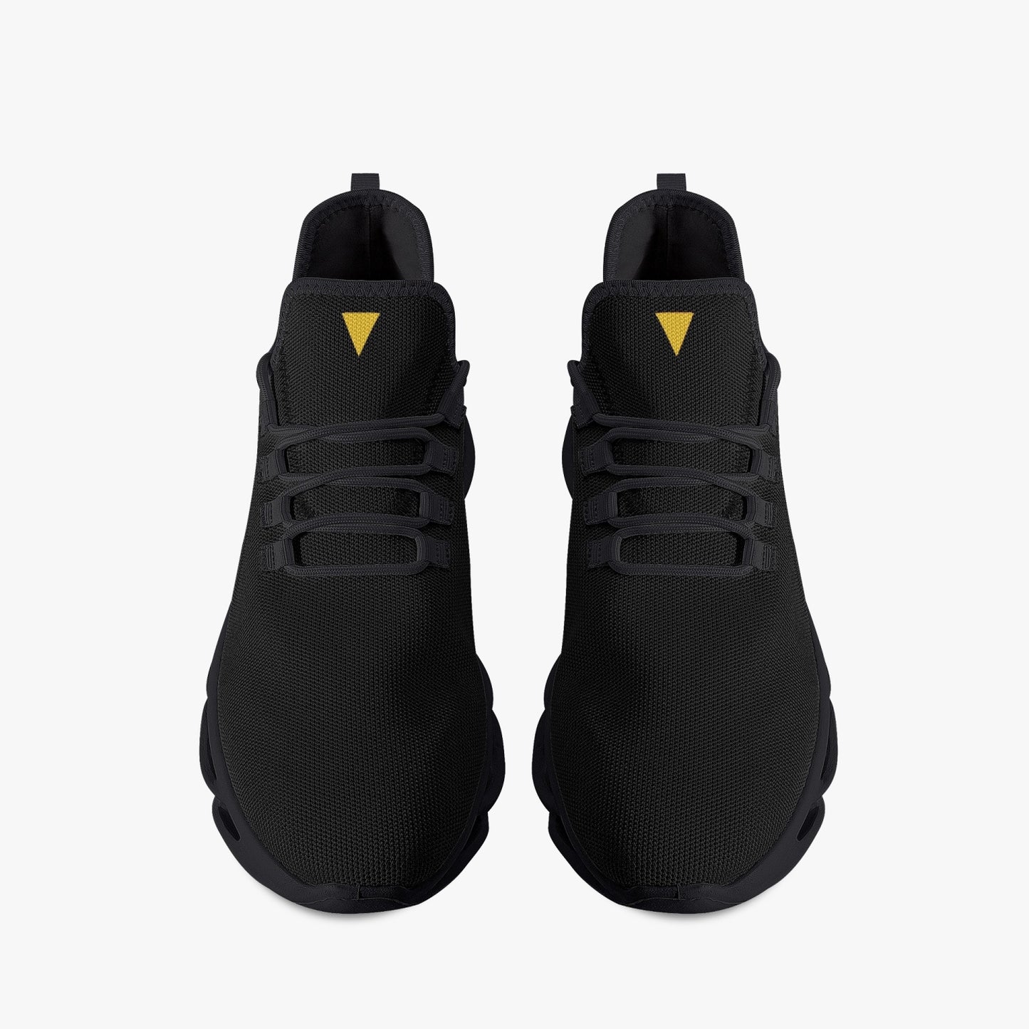 Vluxe Bounce Mesh Knit Sneakers - Black/Yellow