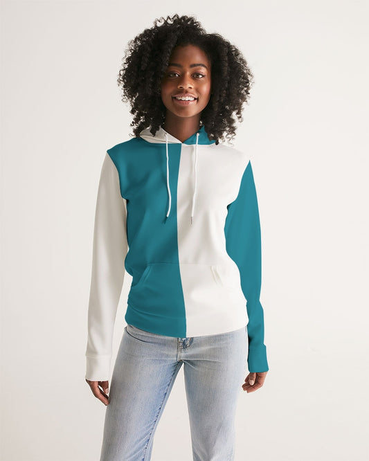 Blocks Sea Shore Blue Women's Hoodie