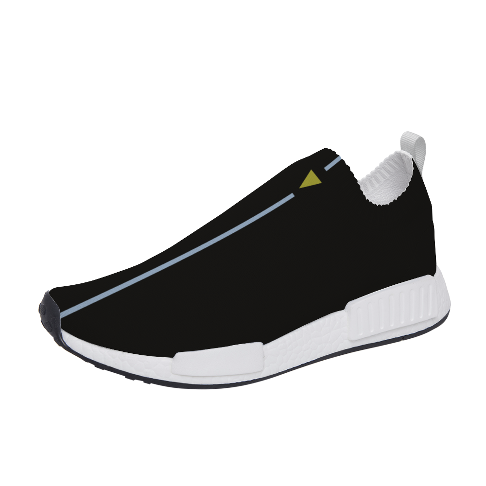 Split Black Unisex Slip On Walking Shoes Lightweight Sneakers from Vluxe by Lucky Nahum