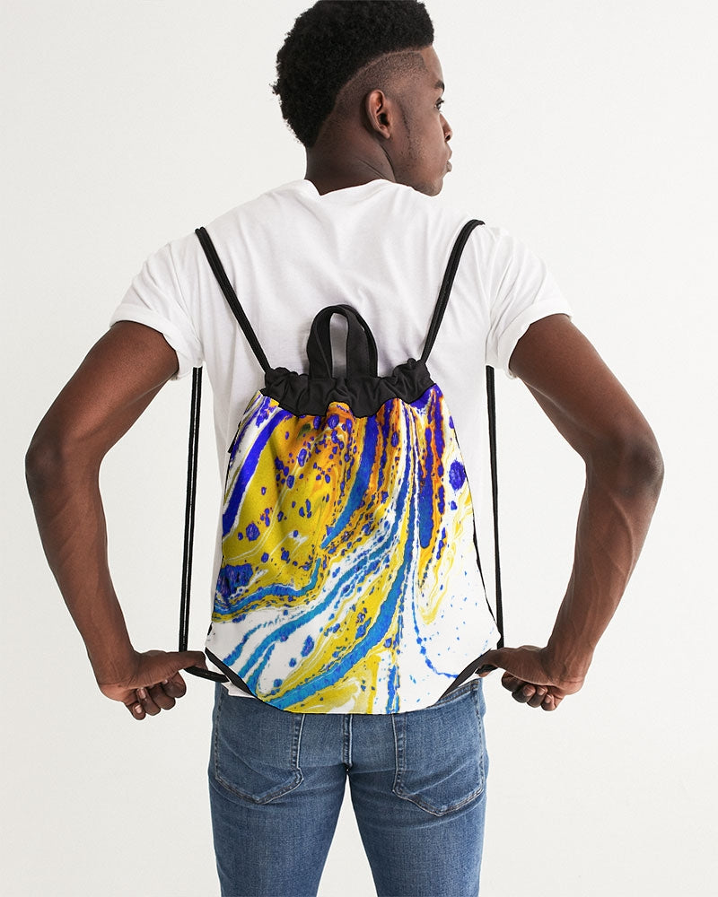 Splash Canvas Drawstring Bag