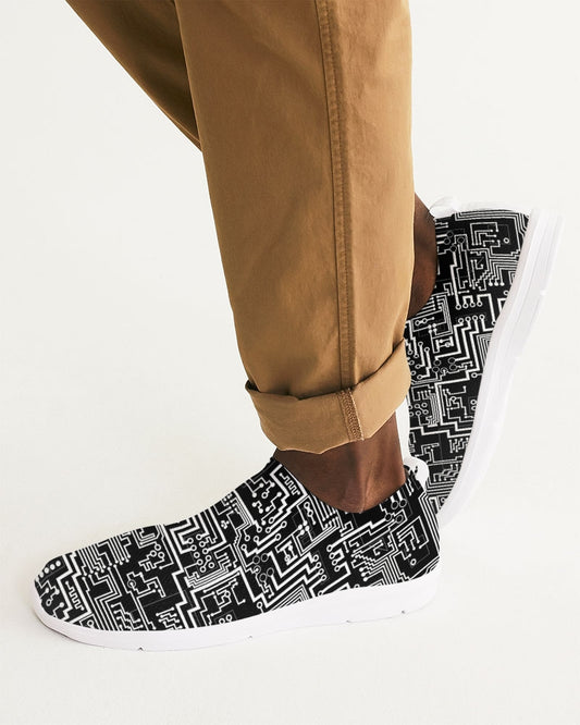 Black Circuit Men's Slip-On Flyknit Shoe