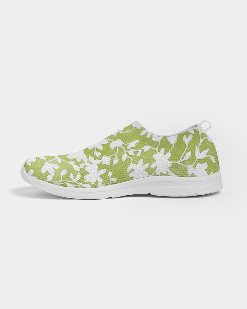 Camo Flower Grass Men's Slip-On Flyknit Shoe