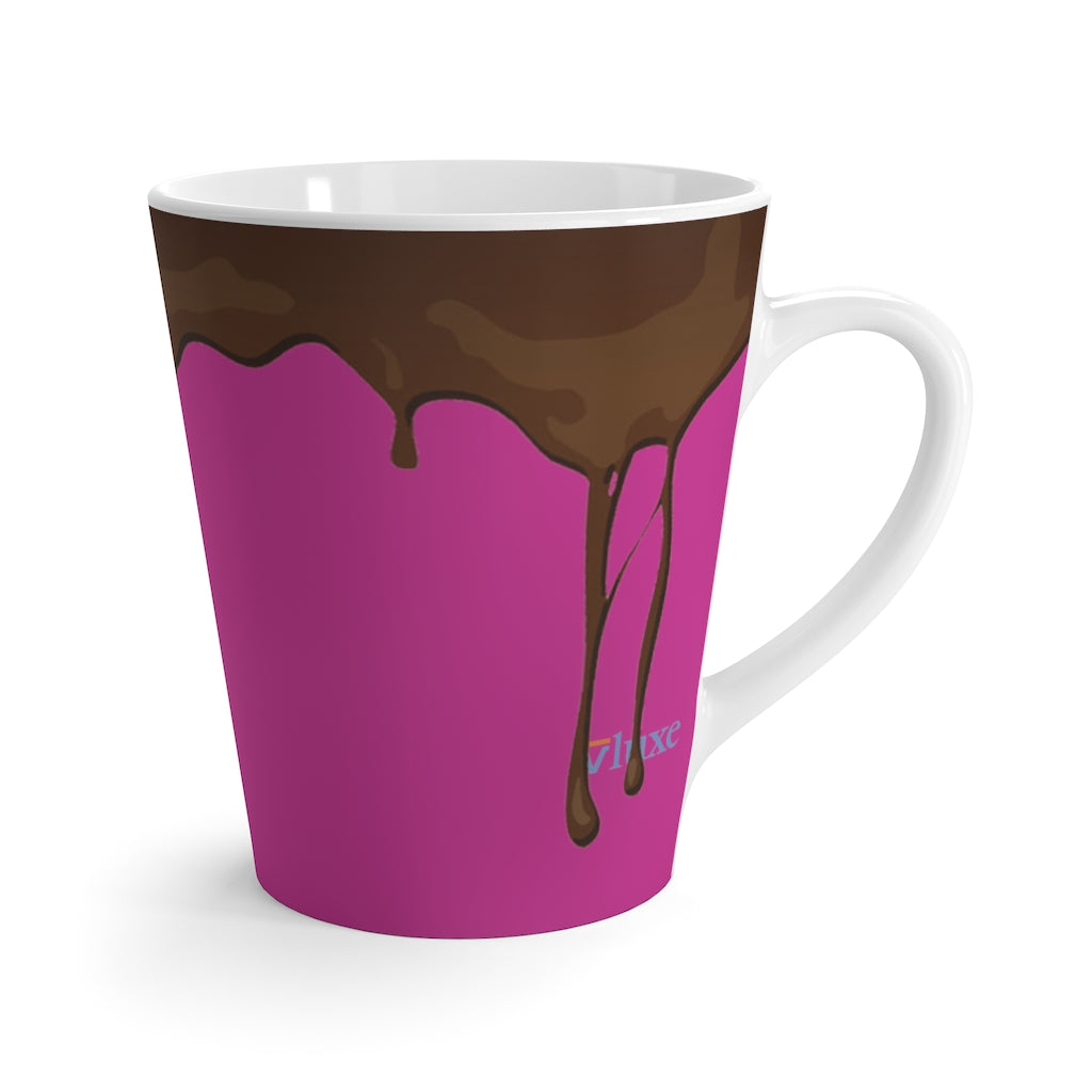 Dripped Candy Pink Latte Mug from Vluxe by Lucky Nahum