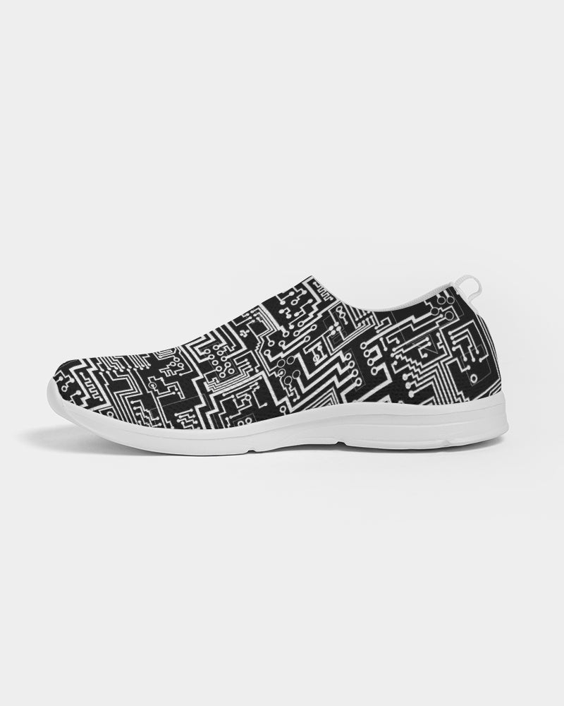 Black Circuit Men's Slip-On Flyknit Shoe