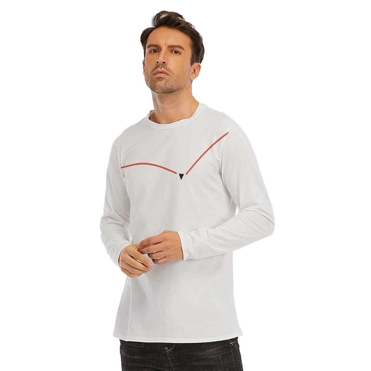 Vluxe Go Long Sleeve T-Shirt | Cotton in White