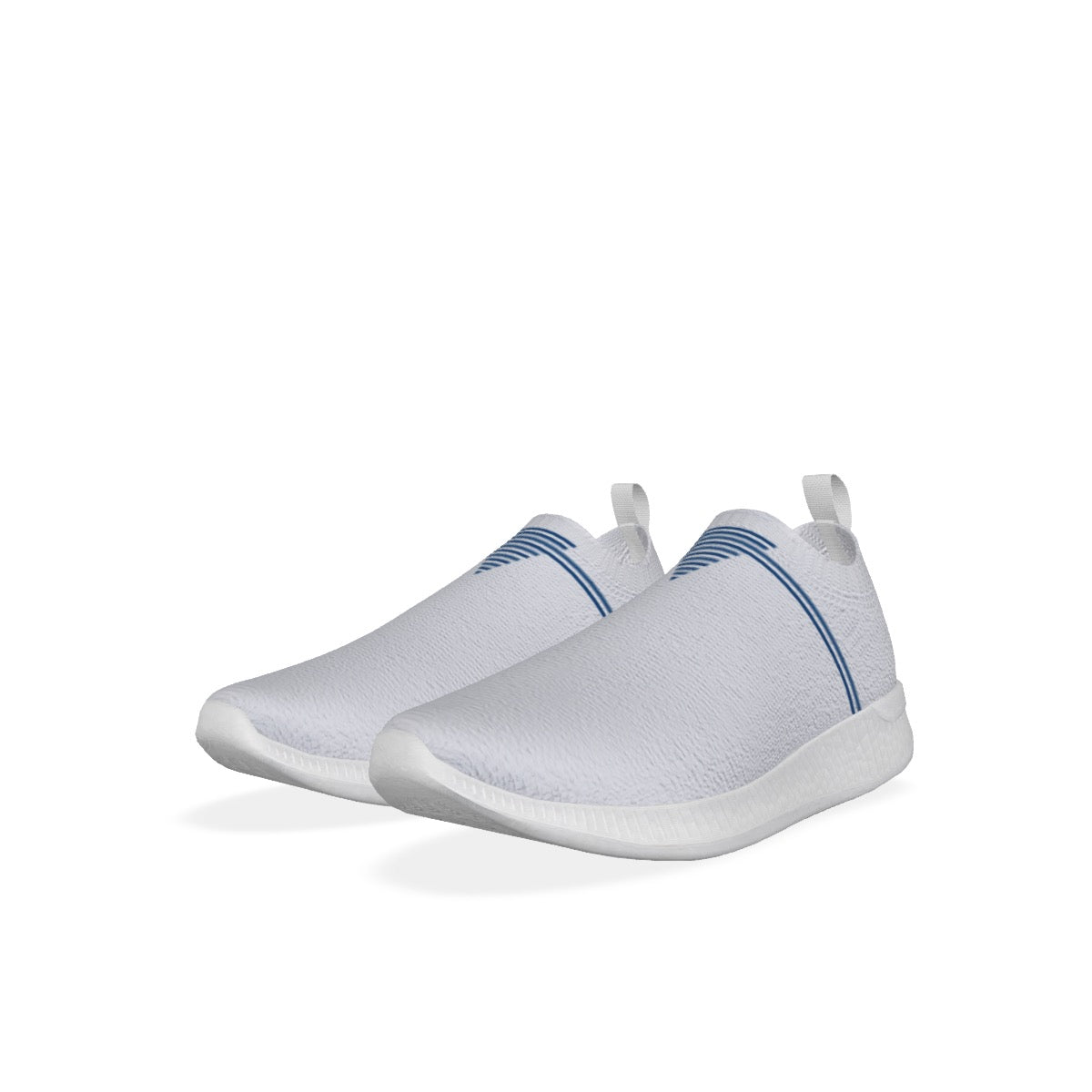 Vluxe Naughtical White Man's Flying Woven Running Shoes | Always Get Lucky