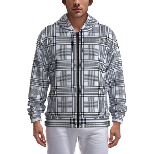 Oxford Zip Up Hoodie With Pocket | Always Get Lucky