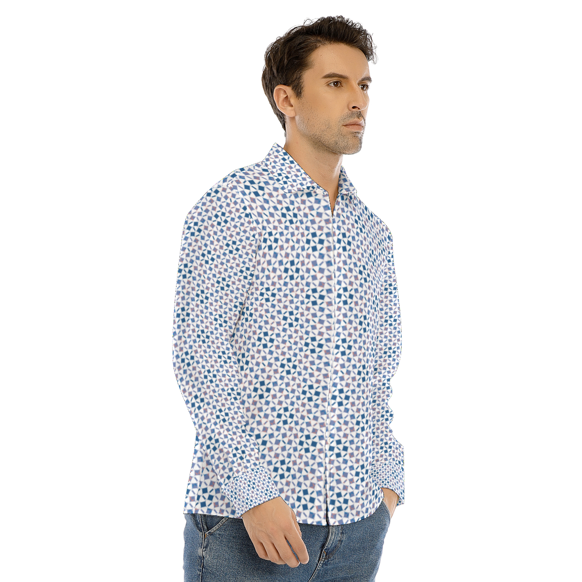 Budapest Men's Buttonup Shirt With Concealed Placket
