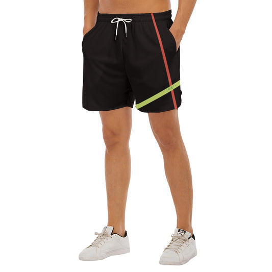 Palestra Black Men's Side Split Sport Shorts