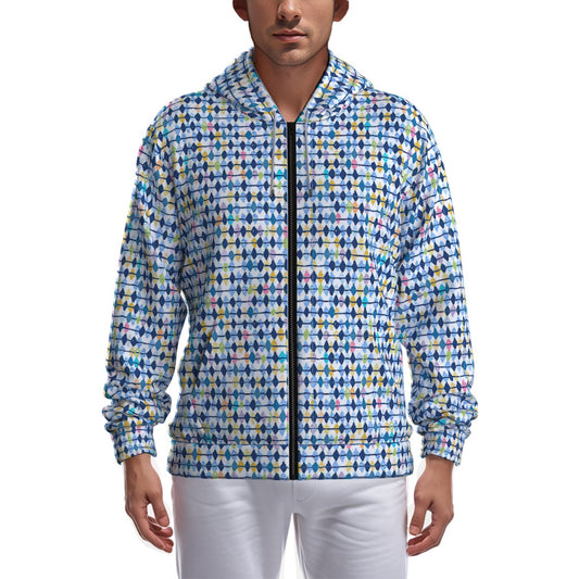 Harlequin Zip Up Hoodie With Pocket | Always Get Lucky