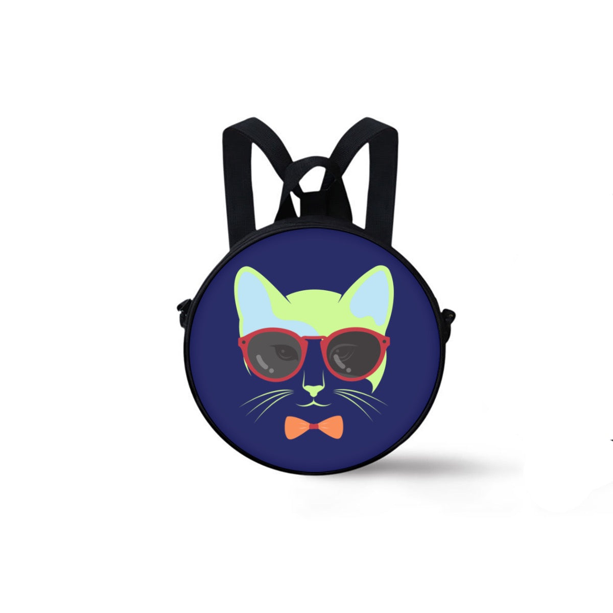 Kitty Cat Children's Round School Bag