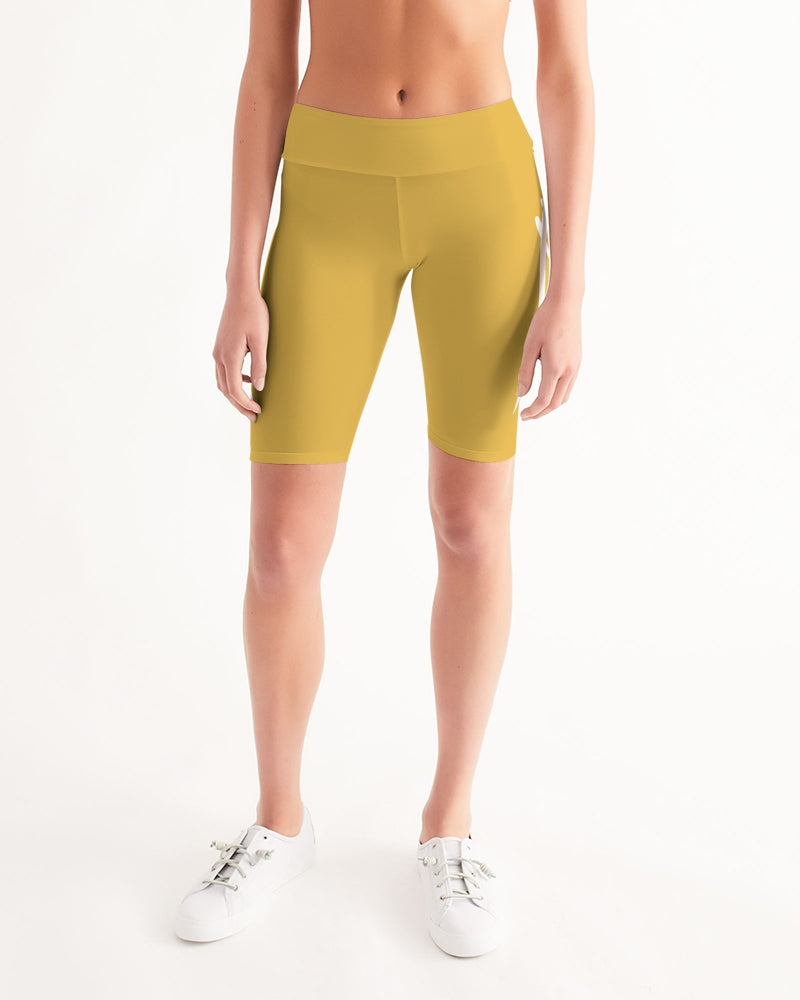 Signature Lucky Lime Honey Women's Mid-Rise Bike Shorts