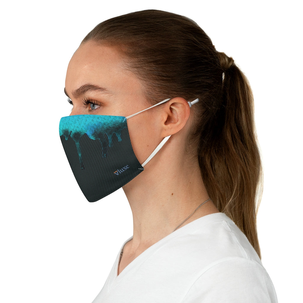 Dripped Marine Double Layer Fabric Face Mask from Vluxe by Lucky Nahum