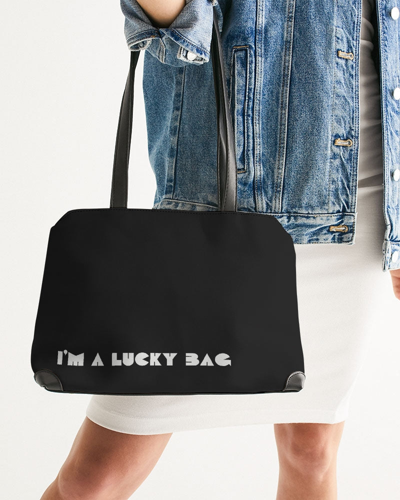 I'm A Lucky Bag Black Shoulder Bag