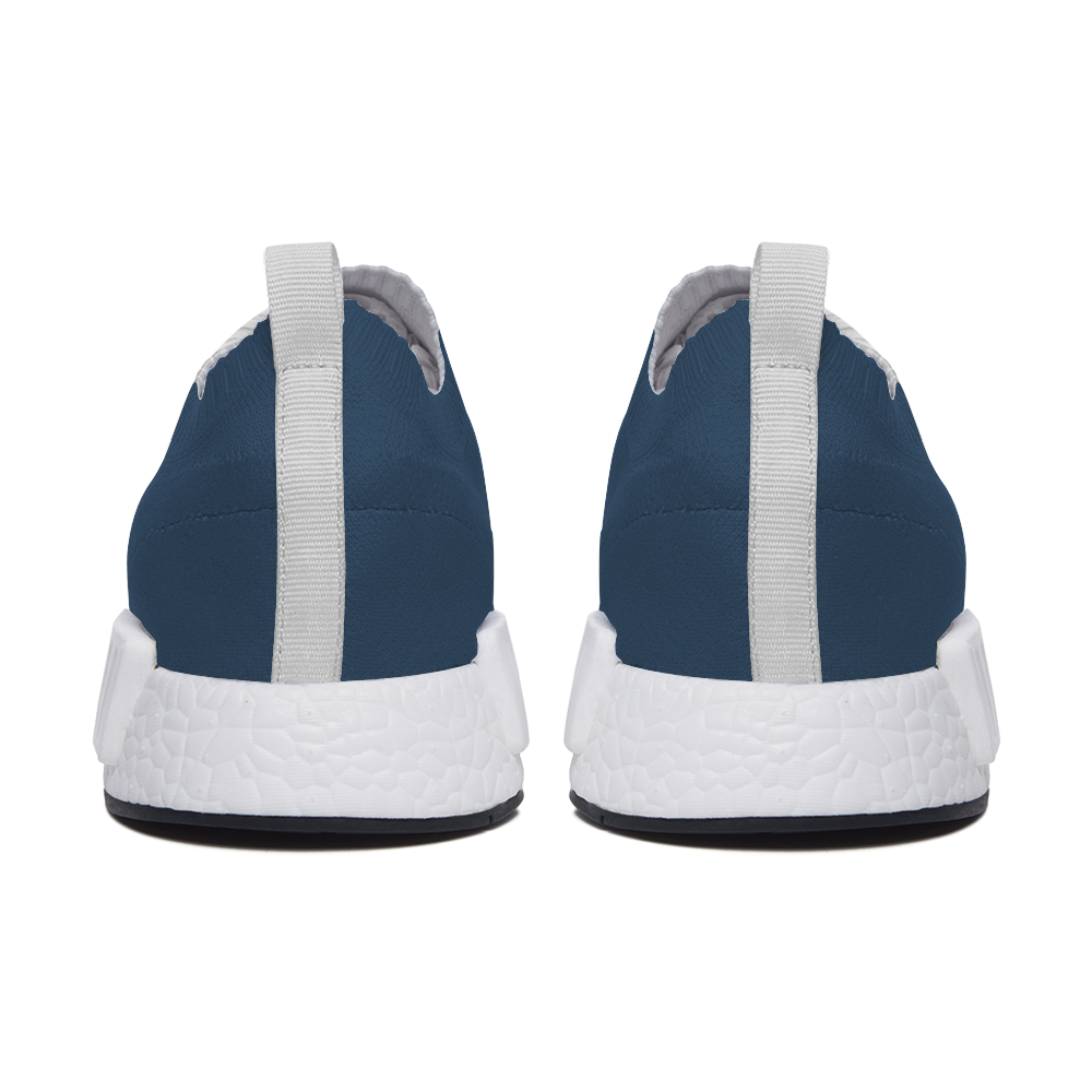 Split Blue Unisex Slip On Walking Shoes Lightweight Sneakers from Vluxe by Lucky Nahum
