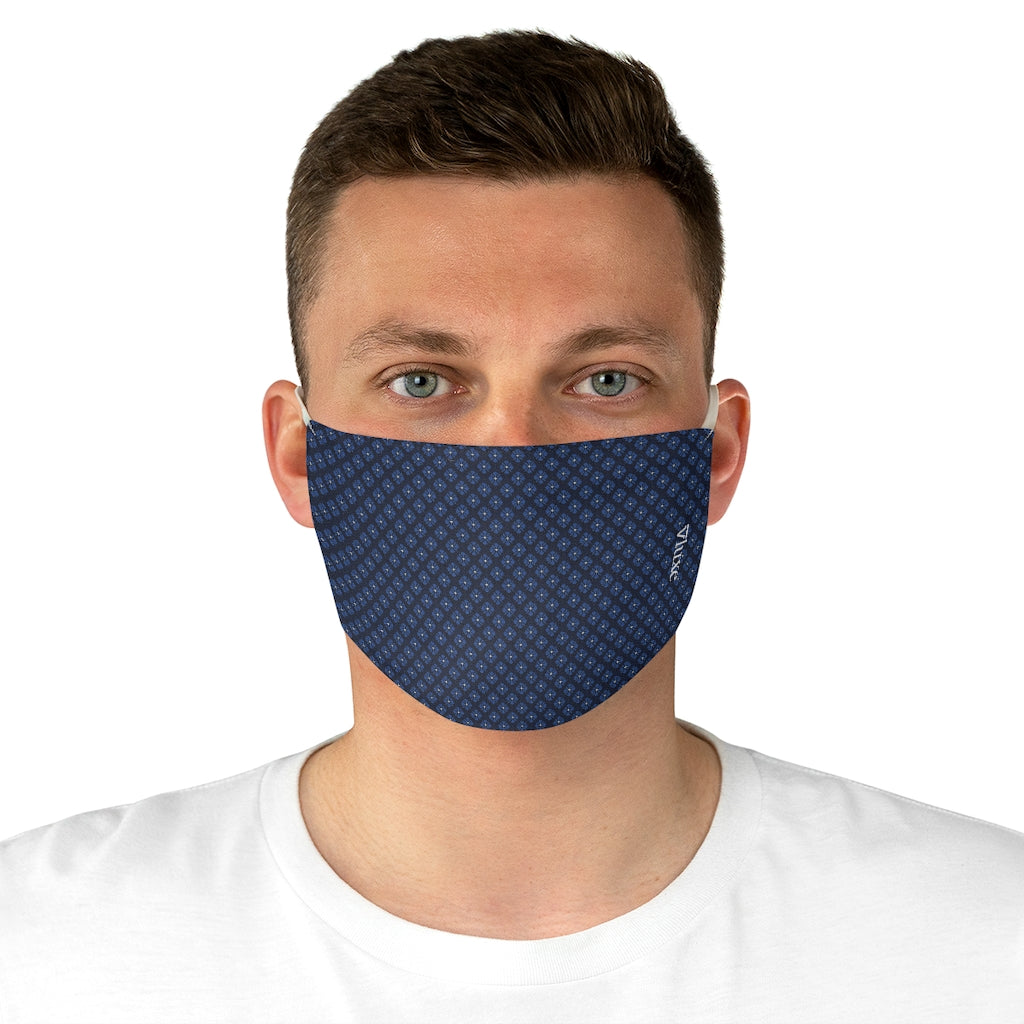 Kory Blue Double Layer Fabric Face Mask from Vluxe by Lucky Nahum