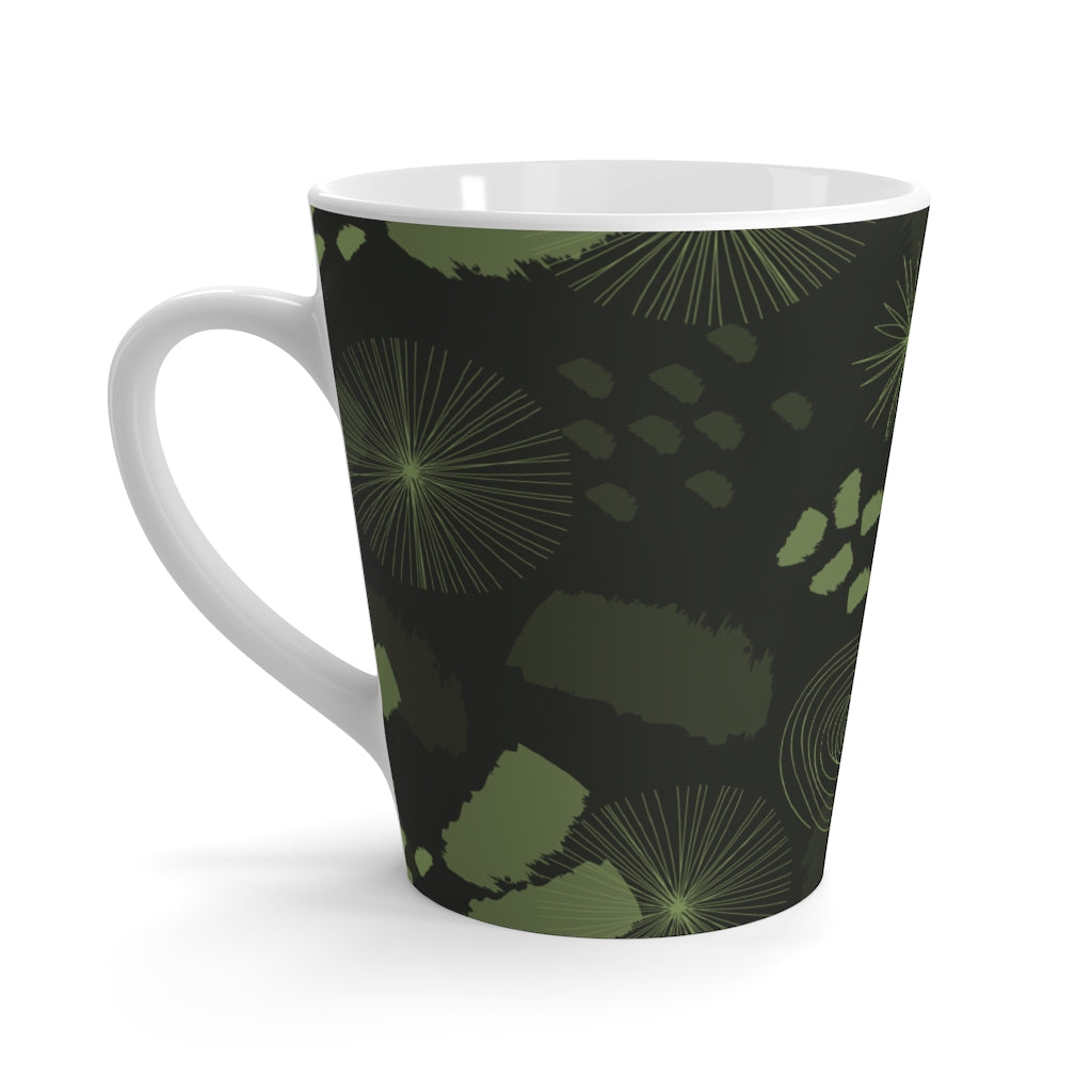 Lucky Camo Olive Latte Mug from Vluxe by Lucky Nahum