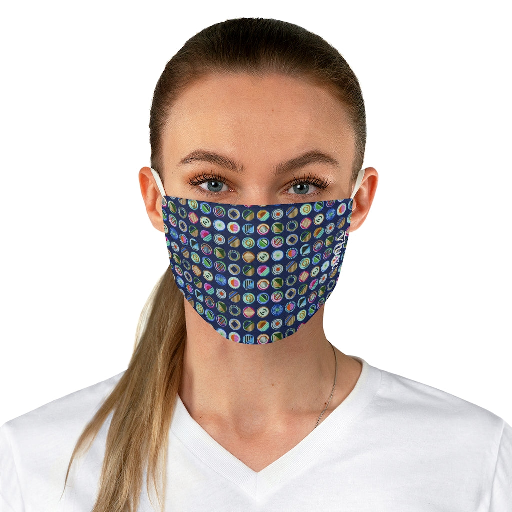 Buttons Fabric Double Layer Face Mask from Vluxe by Lucky Nahum