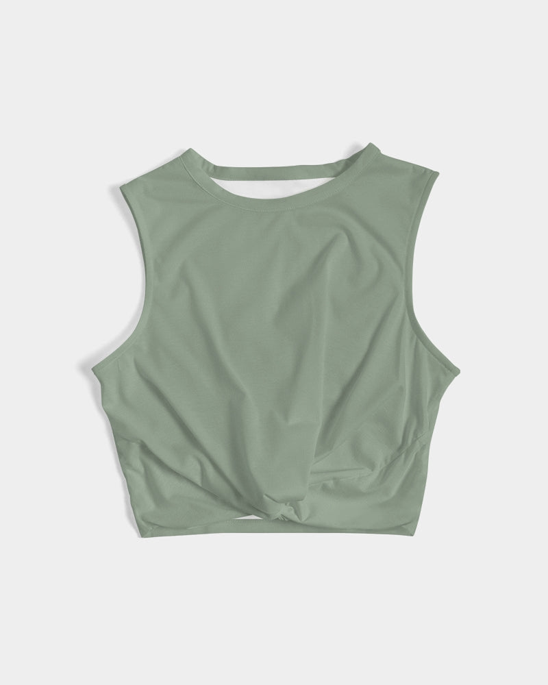 Signature Lucky Lime Sage Women's Twist-Front Tank