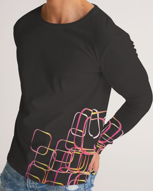 Palm Springs Soft Black Men's Long Sleeve Tee