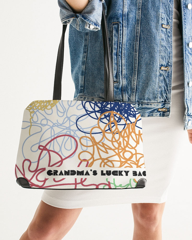 Grandma's Lucky Bag White Shoulder Bag