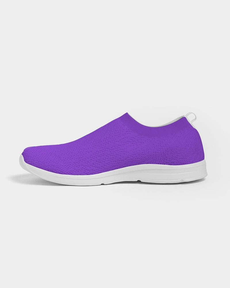 Split Personality Stripe Purple Men's Slip-On Flyknit Shoe