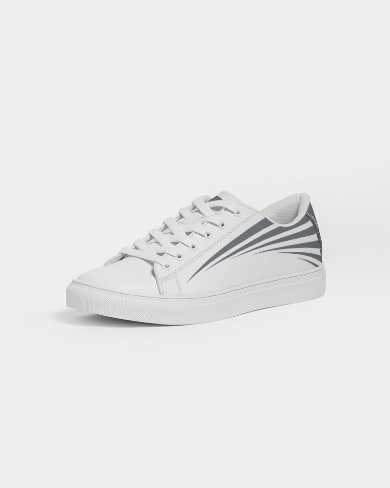 Solid State Of Mind White Men's Faux-Leather Sneaker
