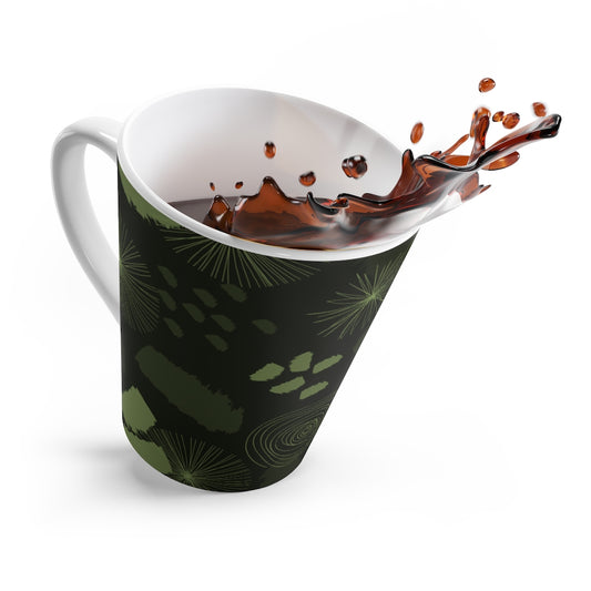 Lucky Camo Olive Latte Mug from Vluxe by Lucky Nahum