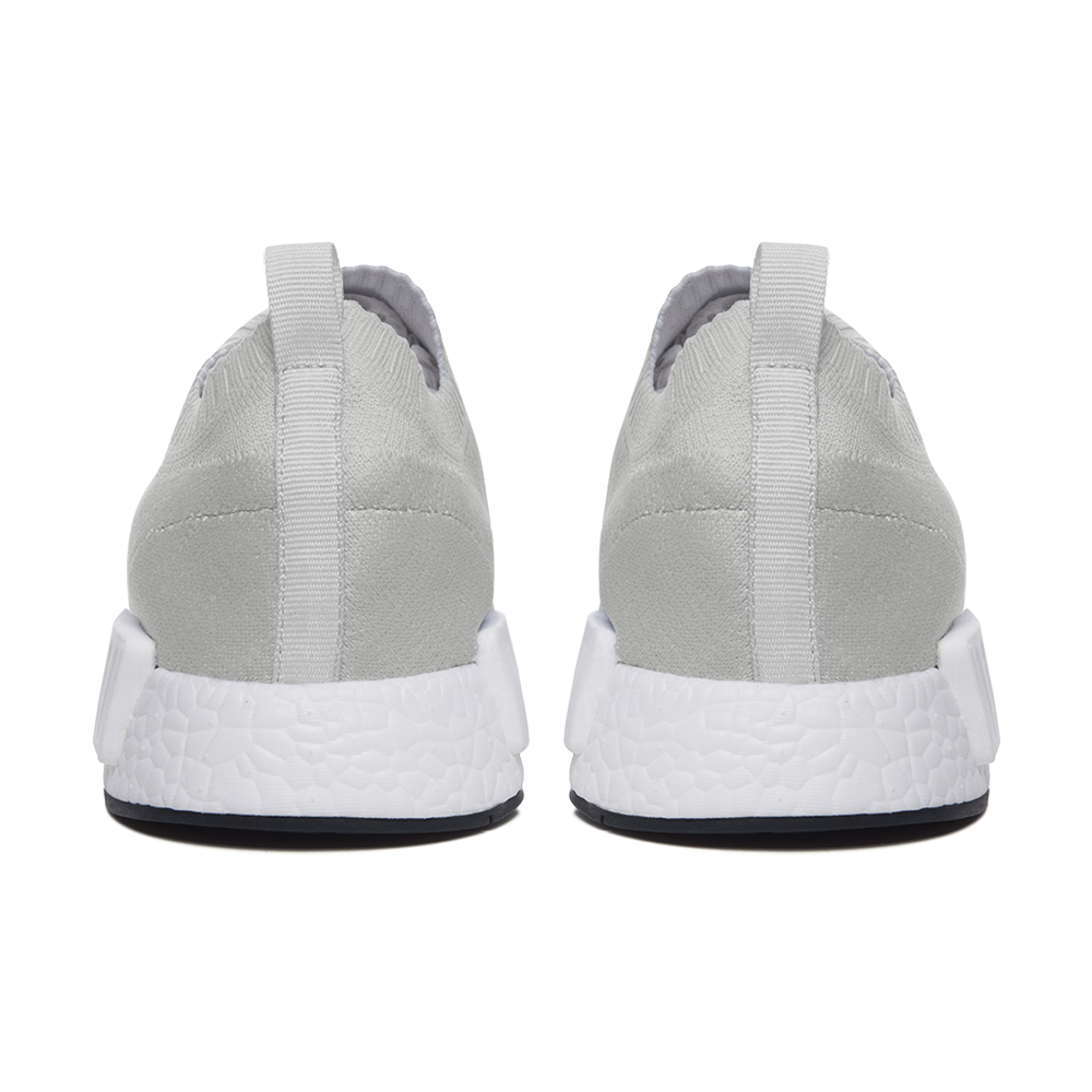 Split White-Red Unisex Slip On Walking Shoes Lightweight Sneakers from Vluxe by Lucky Nahum