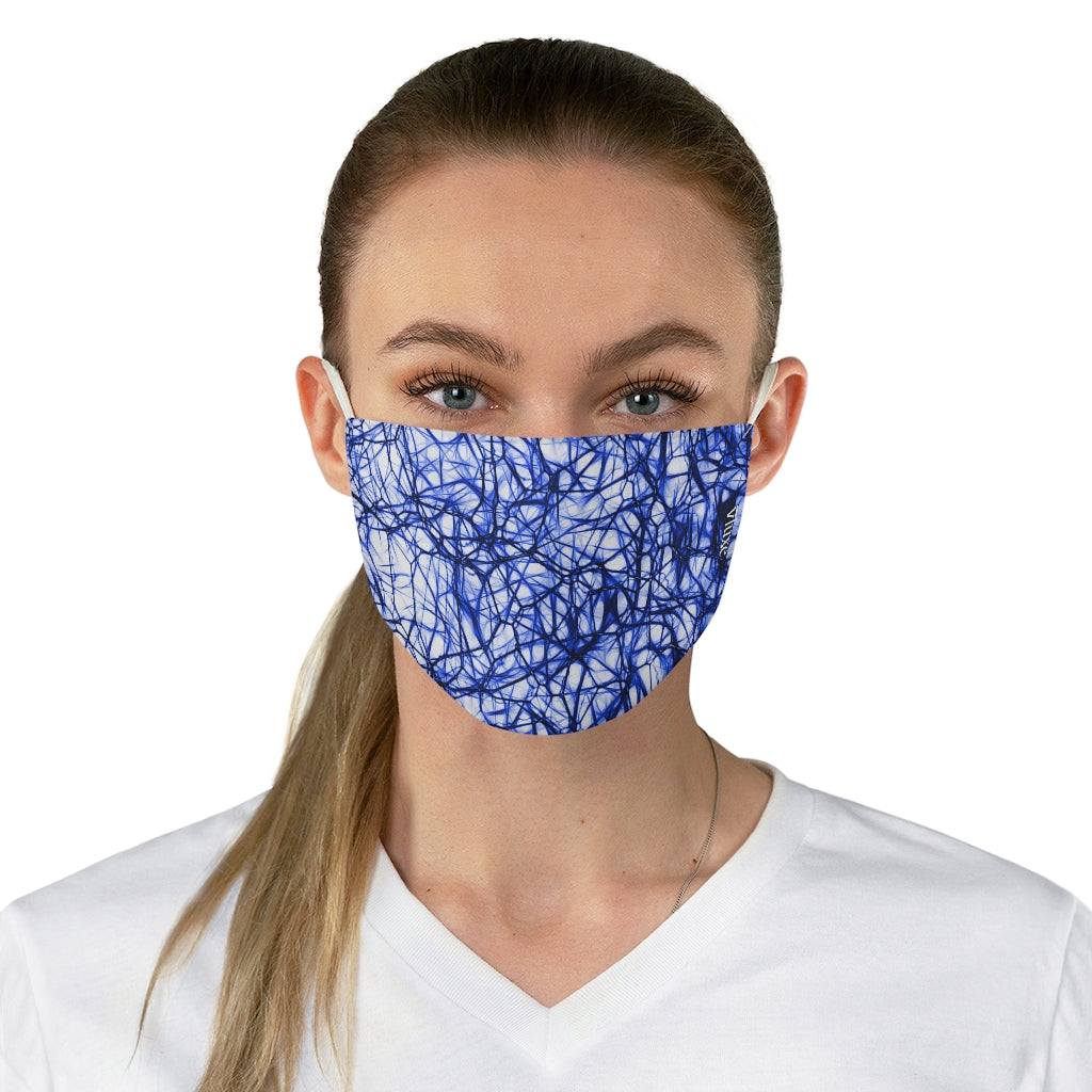 Wired Blue Double Layer Fabric Face Mask