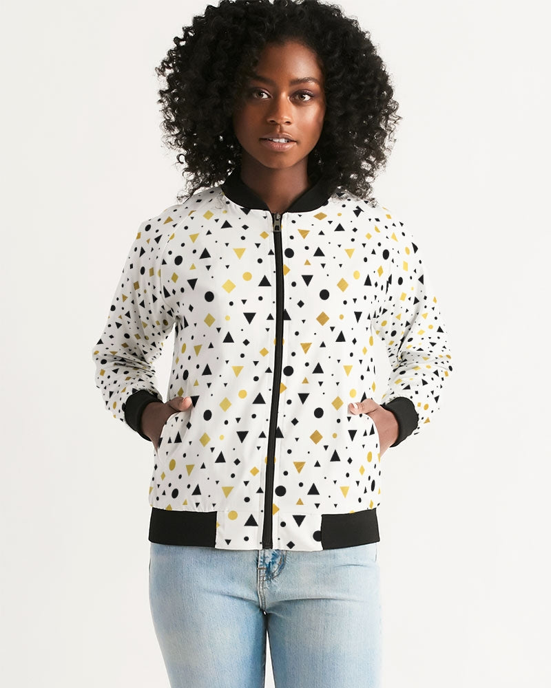 New Dots Women's Bomber Jacket | Always Get Lucky