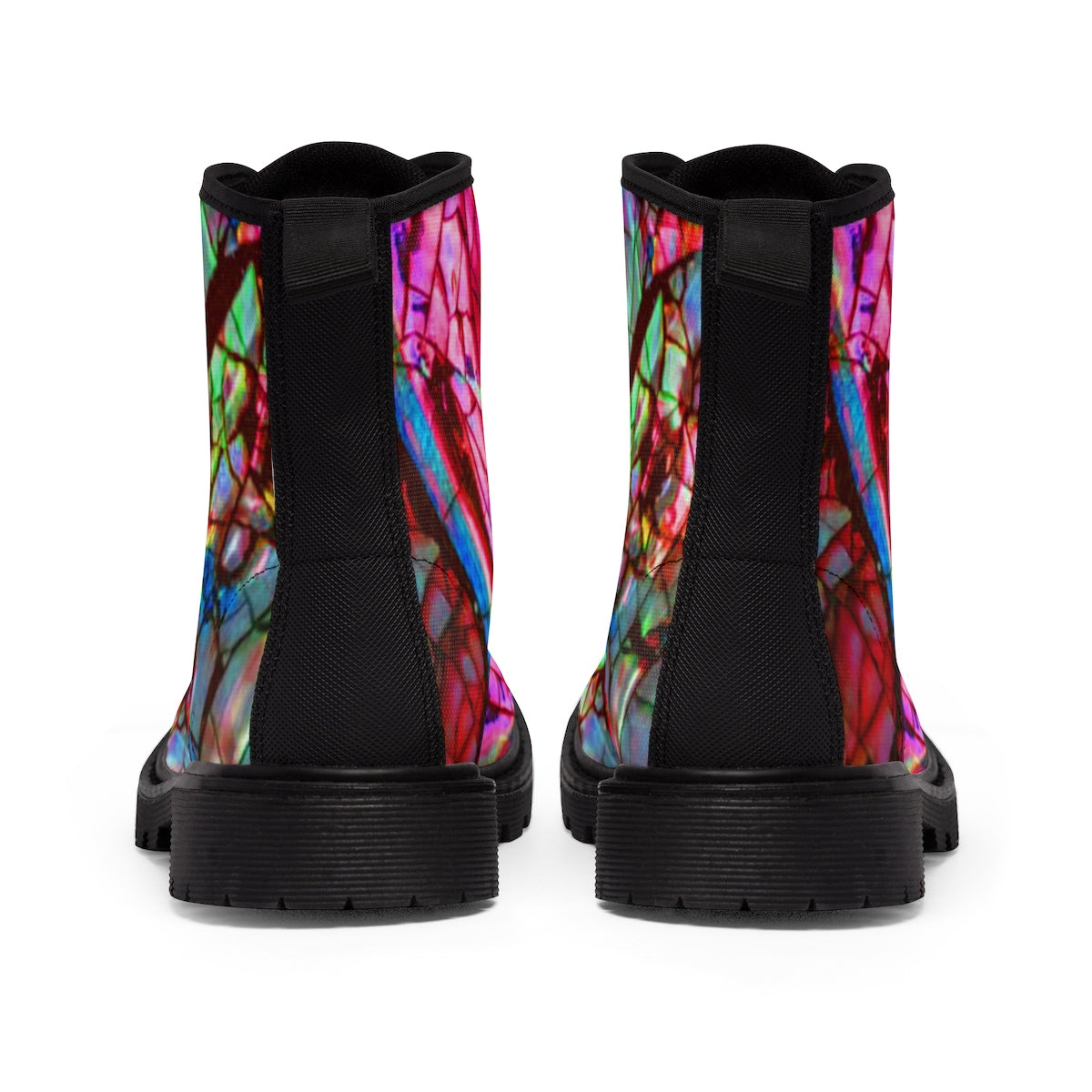 Stain Glass Men's Vluxe Canvas Boots