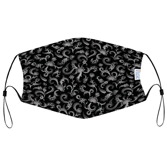 Tapestry Black Face Cover with Filter Element for Adults from Vluxe by Lucky Nahum