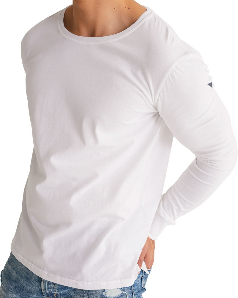 Solid State Of Mind White Men's Long Sleeve Tee