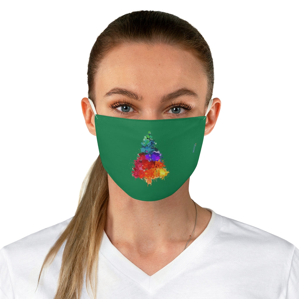 Christmas Tree Green Double Layer Fabric Face Mask from Vluxe by Lucky Nahum