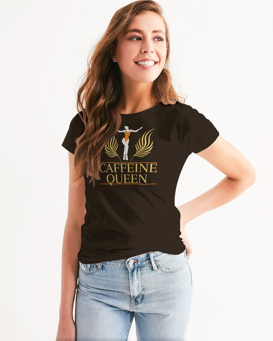 Caffeine Queen Black Women's Tee