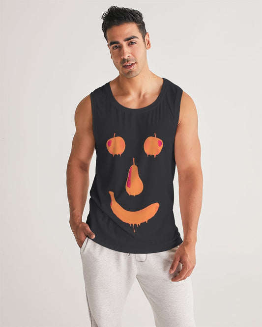 Fruit Face Grey Men's Sports Tank