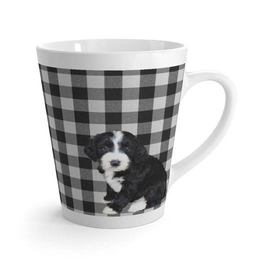 Checks & Puppies Latte Mug