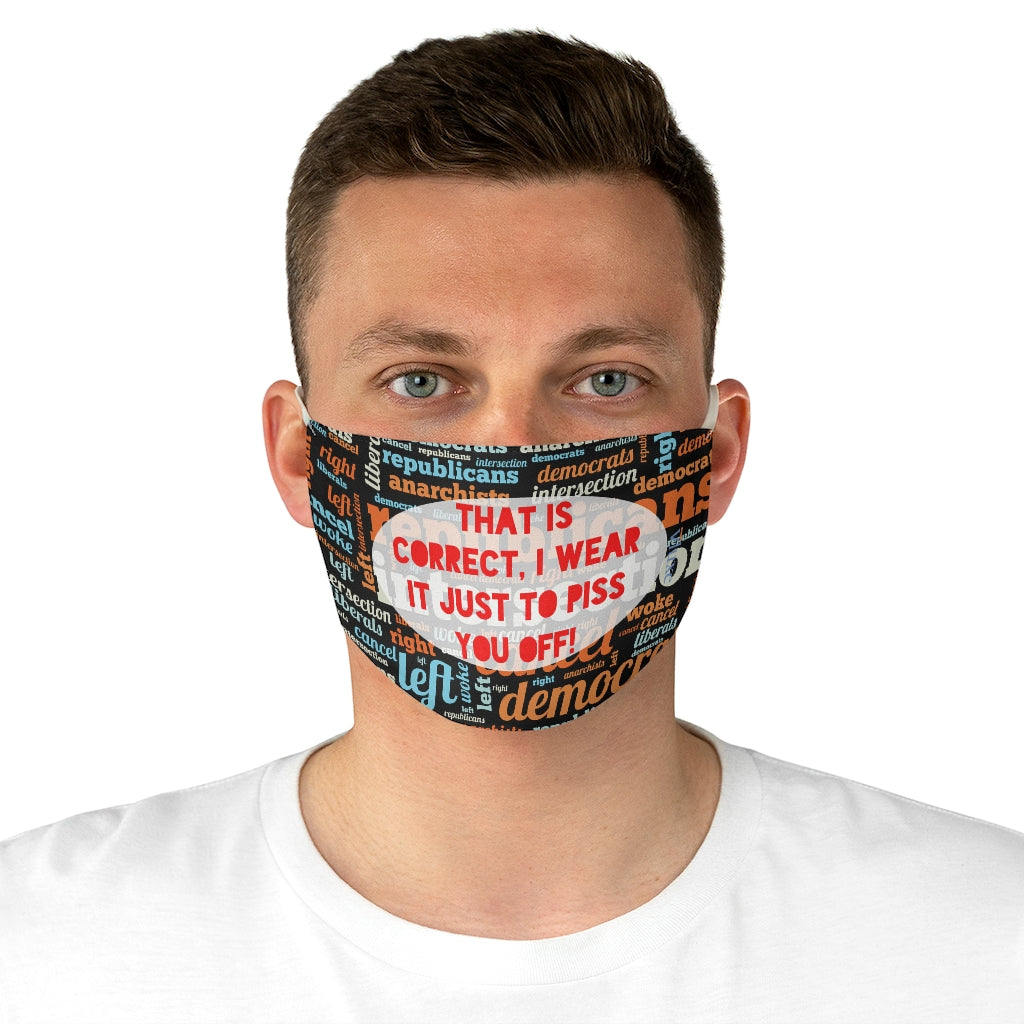 Piss off Double Fabric Face Mask from Vluxe by Lucky Nahum