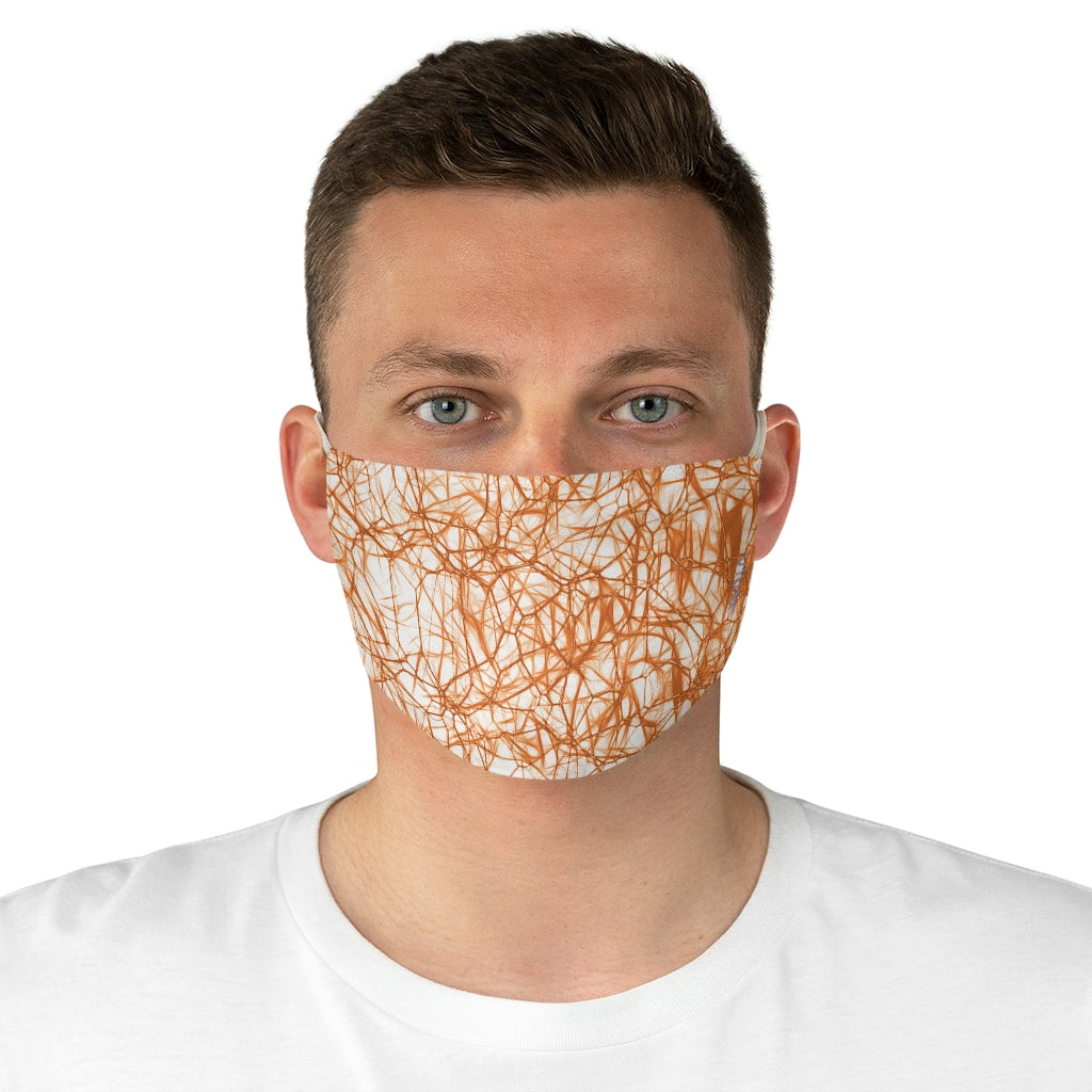 Wired Orange Double Layer Fabric Face Mask