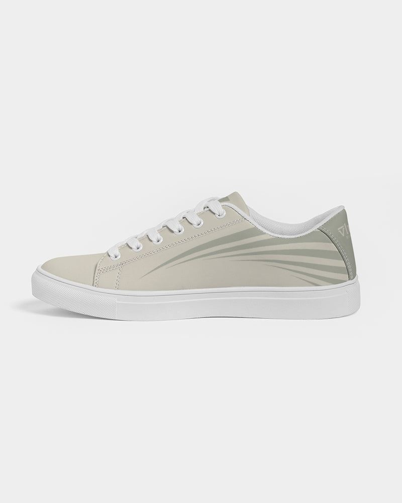 Solid State Of Mind Cream Men's Faux-Leather Sneaker