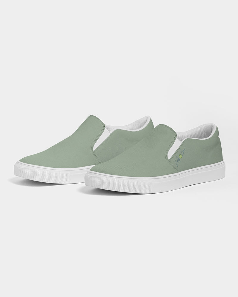 Signature Lucky Lime Sage Women's Slip-On Canvas Shoe