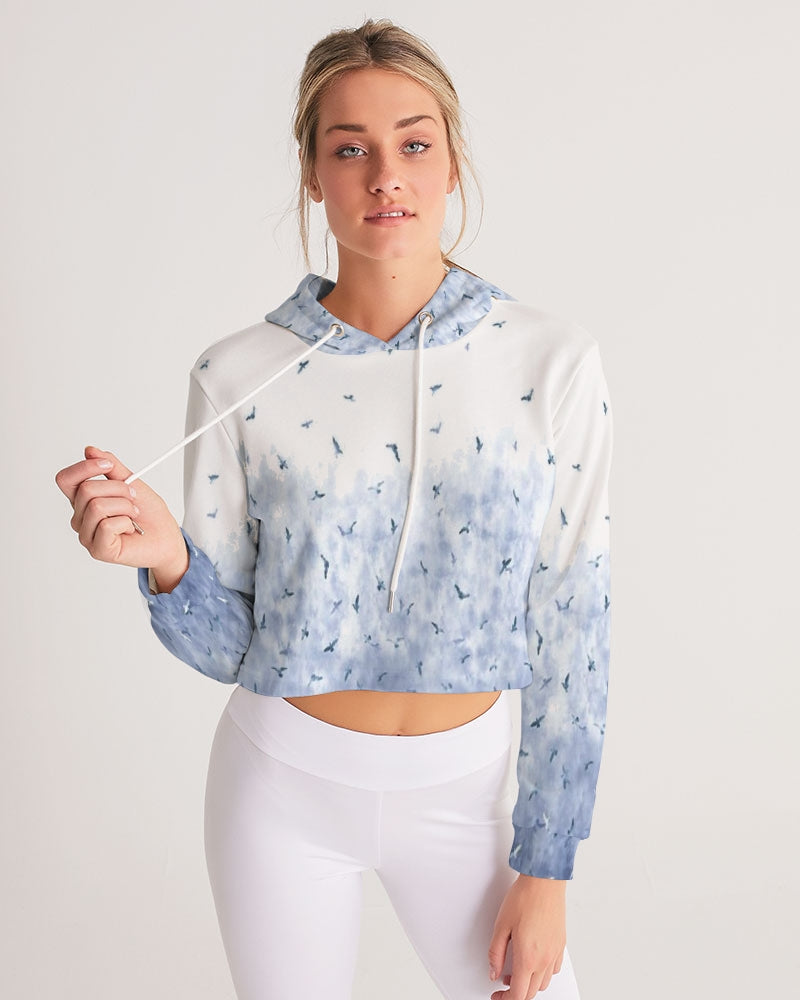 Birds Of A Feather Women's Cropped Hoodie