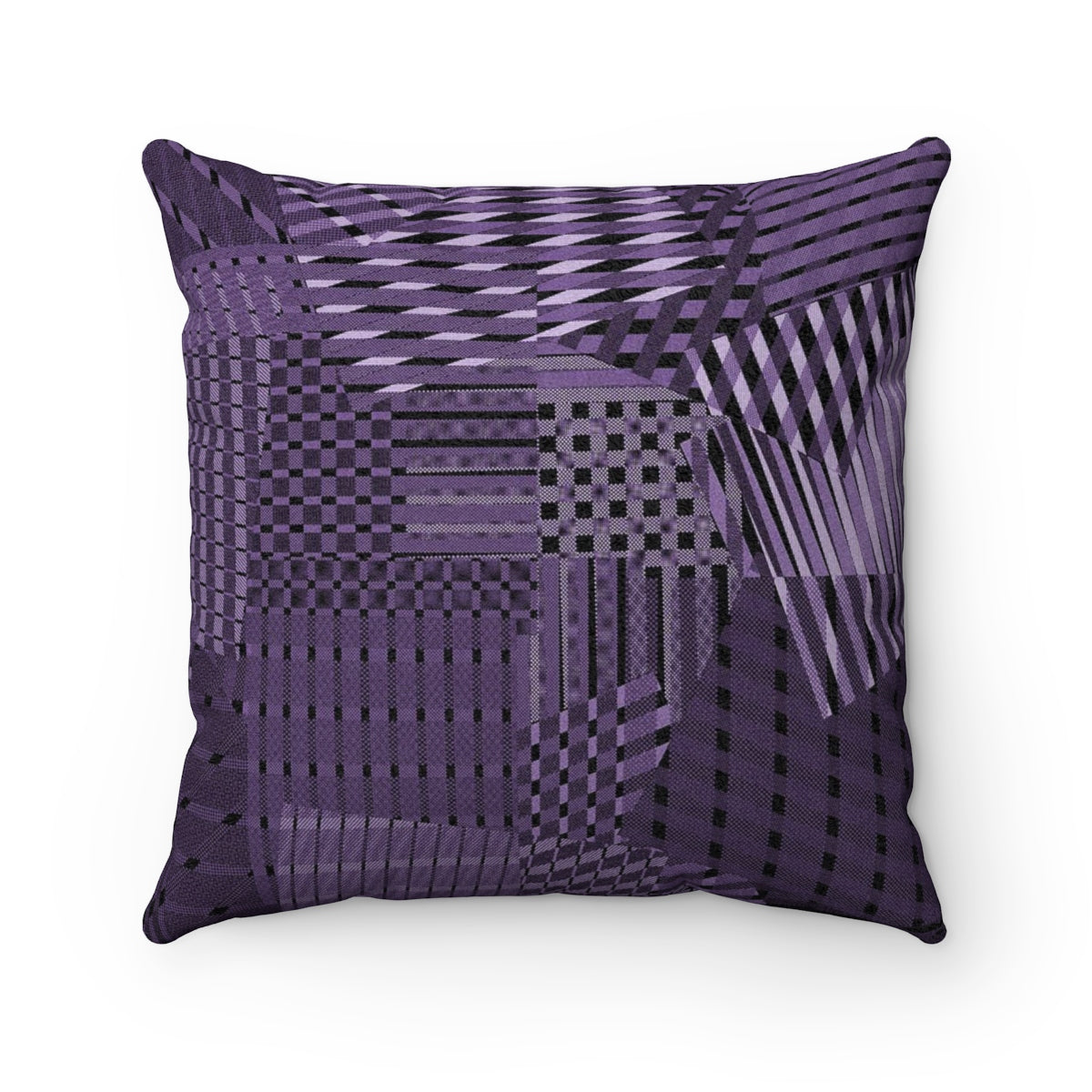 Rags 2 Riches Purple Rain Faux Suede Square Pillow