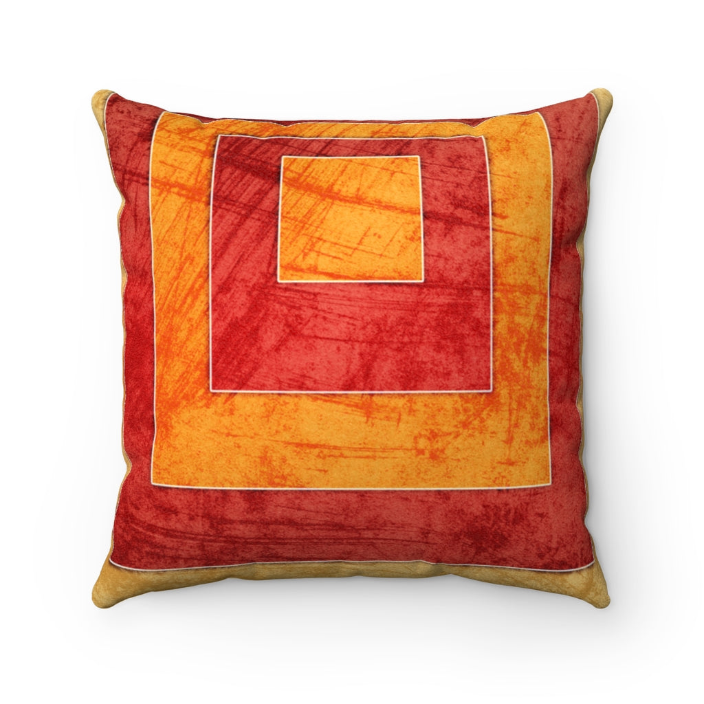 Roman Holiday Faux Suede Square Pillow Vluxe by Lucky Nahum