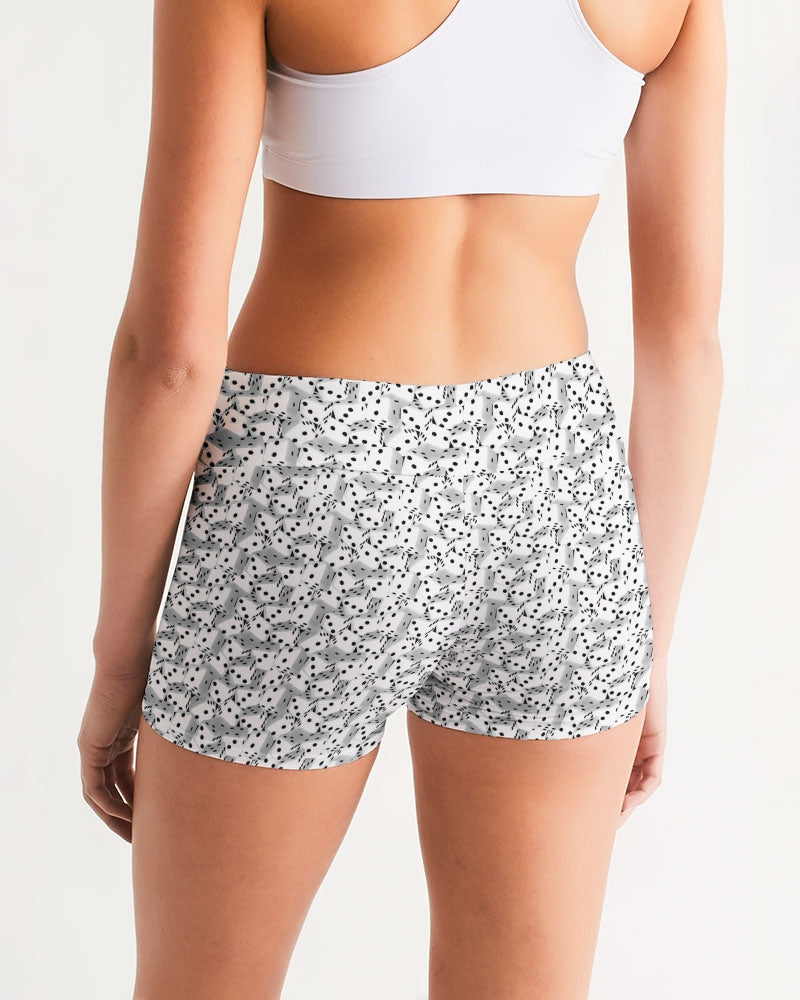 Roll The Dice Women's Mid-Rise Yoga Shorts | Always Get Lucky