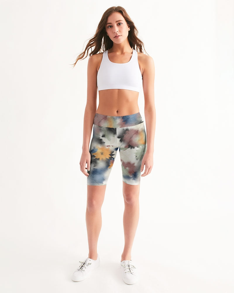 Faded Love Women's Mid-Rise Bike Shorts | Always Get Lucky