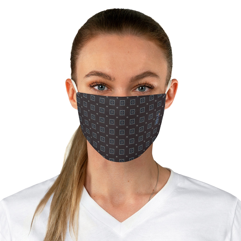 Harris Burgundy Double Layer Fabric Face Mask from Vluxe by Lucky Nahum